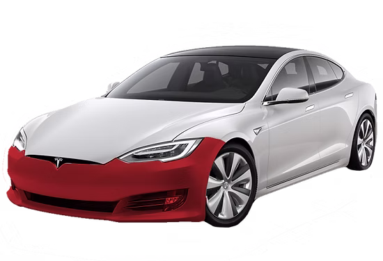 Full Front or Rear Bumper paint protection film coverage