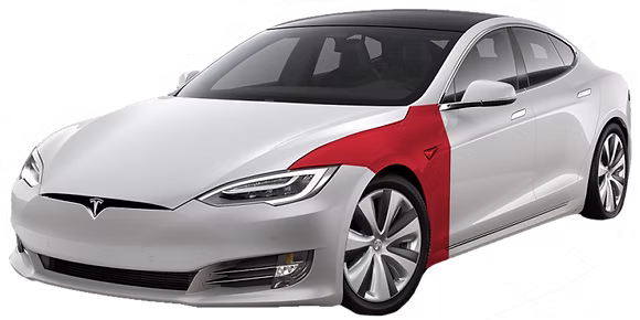 Full Fender paint protection film coverage